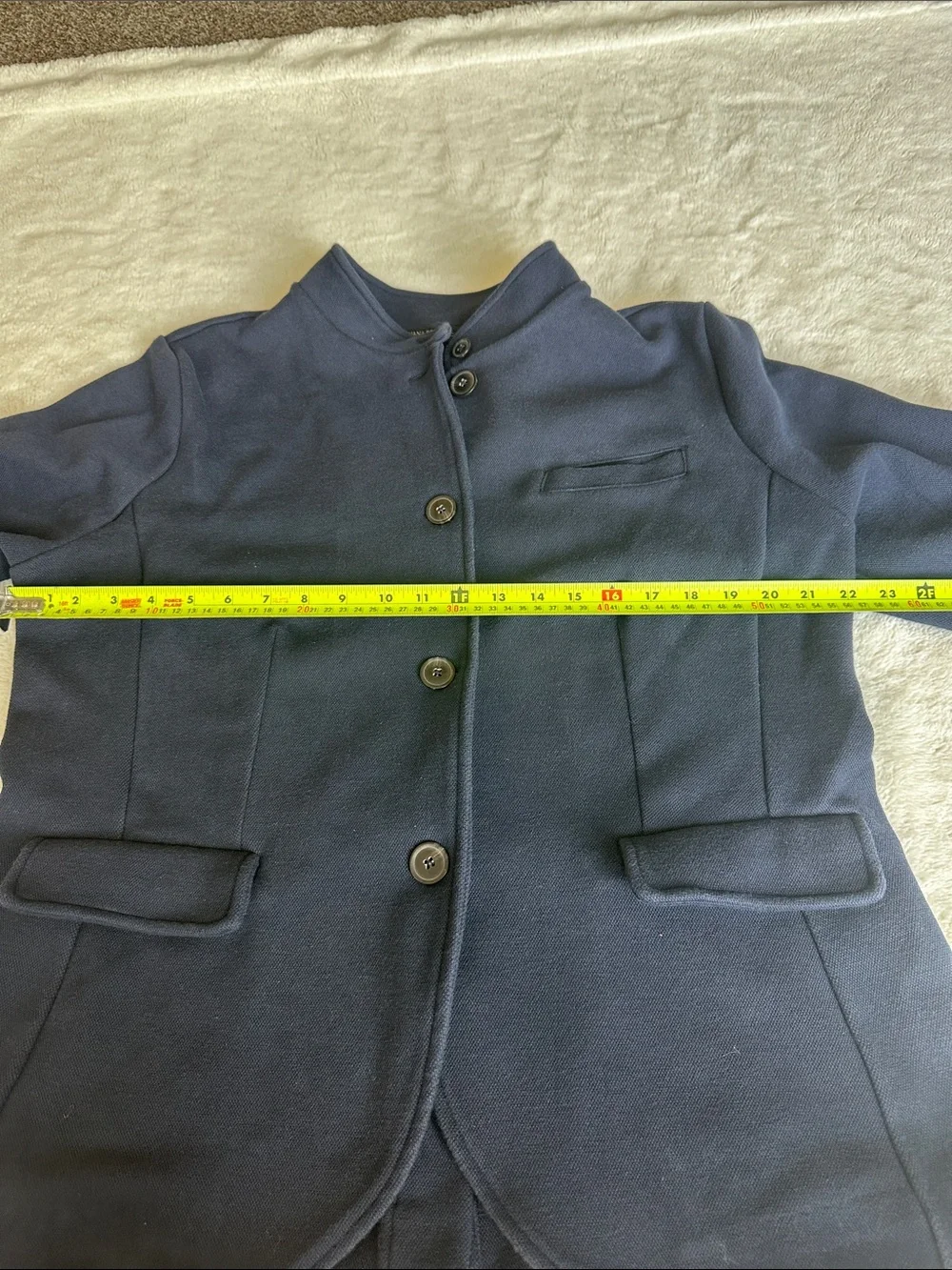 Banana Republic Men’s Navy Lightweight Button Jacket, Sweater Jacket
